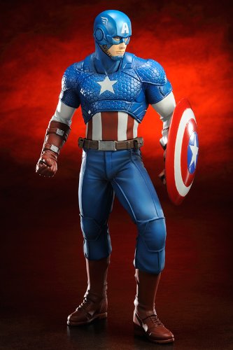 KOTOBUKIYA Mk155 Artfx Avengers Captain America Pvc Figure 1/10 Scale- Japan Figure Store - #1 Bring To You The Best Japanese Goods