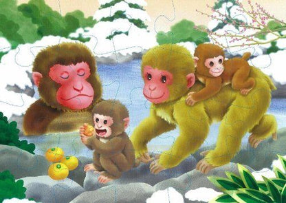 Kumon Publishing Kumon's Jigsaw Puzzle Step 2 Nakayoshi Animal Family- Japan Figure Store - #1 Bring To You The Best Japanese Goods