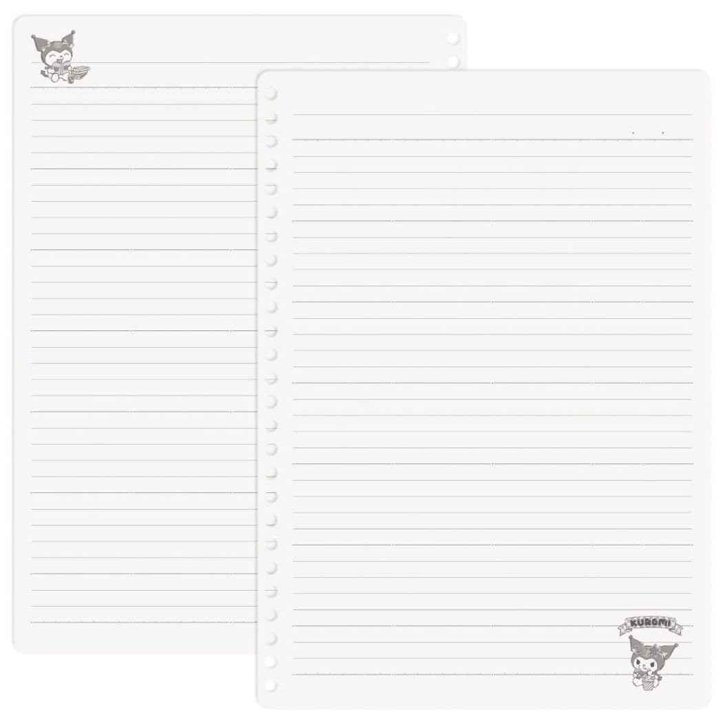 Kuromi B5 Loose-Leaf Sanrio M-Plan Notebook - 26 Holes Ruled Line Japan Character Goods- Japan Figure Store - #1 Bring To You The Best Japanese Goods