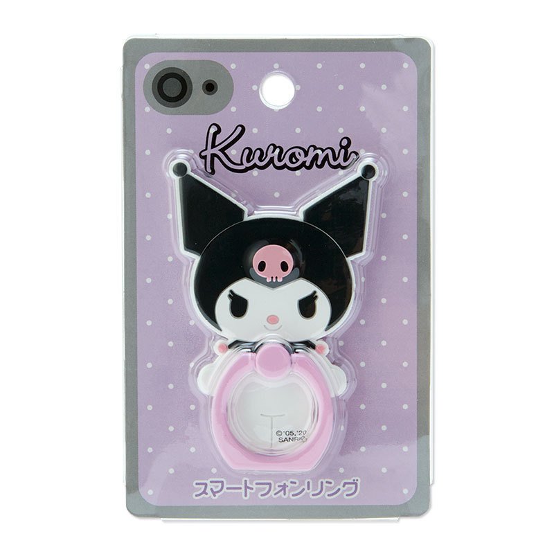 Kuromi Character Type Smartphone Ring Japan Figure 4550337302354