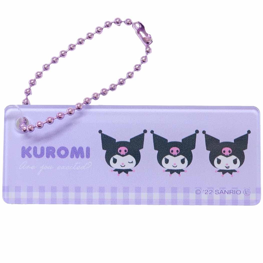Kuromi [Hand Mirror] Mini Mirror Key Chain Sanrio Tees Factory Cosmetic Goods Character Goods Mail Order- Japan Figure Store - #1 Bring To You The Best Japanese Goods