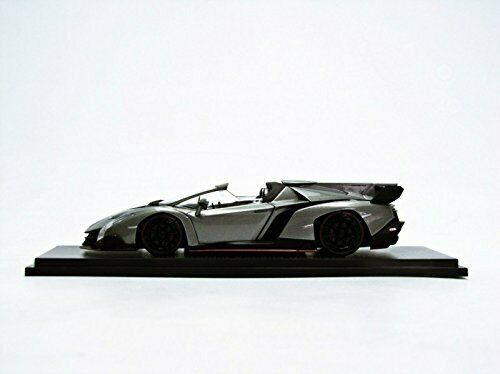 Kyosho 1/43 Lamborghini Veneno Road Ster Gray/red Line Gray Diecast Car 5572gr- Japan Figure Store - #1 Bring To You The Best Japanese Goods