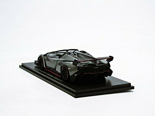 Kyosho 1/43 Lamborghini Veneno Road Ster Gray/red Line Gray Diecast Car 5572gr- Japan Figure Store - #1 Bring To You The Best Japanese Goods