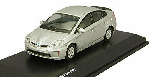 Kyosho 1/64 Toyota Prius Phv Silver Metallic Diecast Car Ks07042a10- Japan Figure Store - #1 Bring To You The Best Japanese Goods
