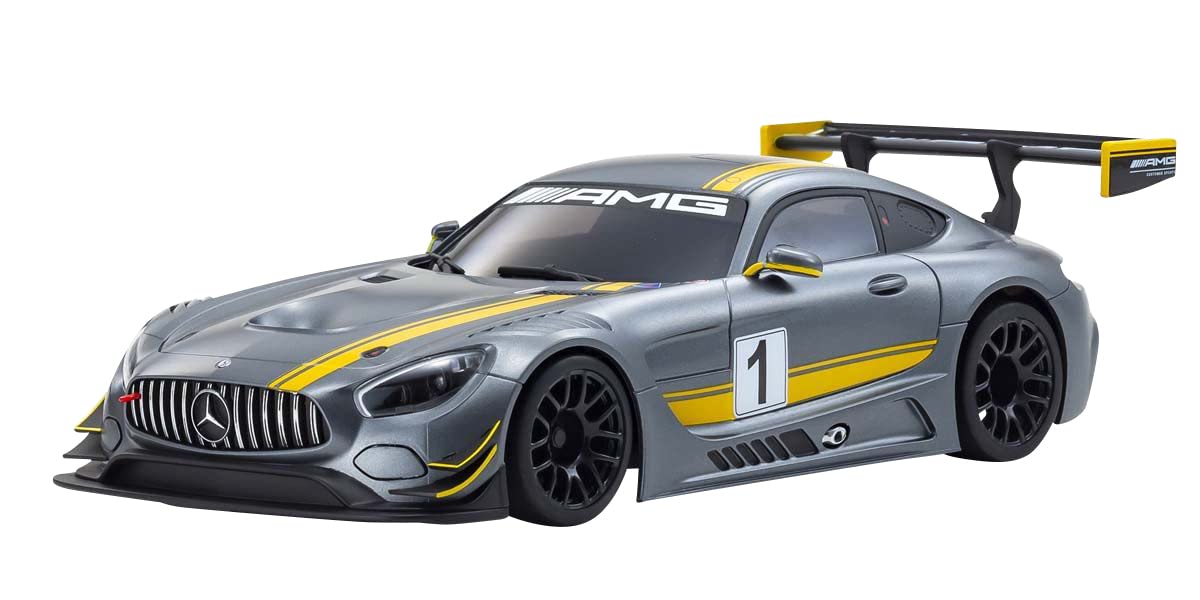 Kyosho Asc MR03W-MM Mercedes AMG GT3 Gray/Yellow MZP247GY- Japan Figure Store - #1 Bring To You The Best Japanese Goods