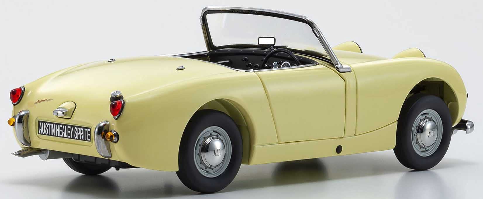 Kyosho 1/18 Austin Healey Sprite Primrose Yellow Ks08953Py- Japan Figure Store - #1 Bring To You The Best Japanese Goods