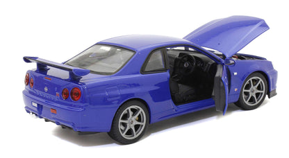 Kyosho Welly 1/24 Nissan Skyline GT-R R34 We24108Mb- Japan Figure Store - #1 Bring To You The Best Japanese Goods