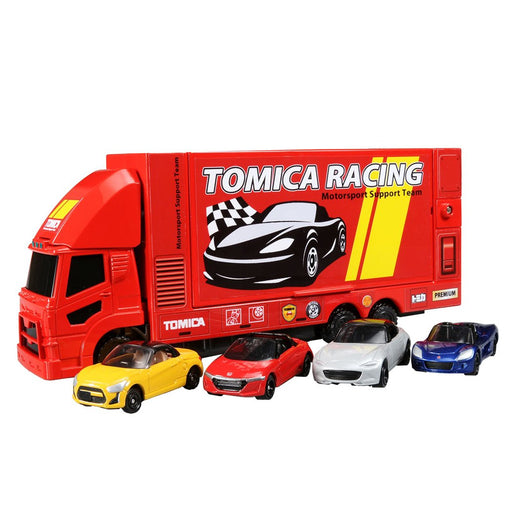 TAKARA TOMY Tomica Carry & Play Tomica Racing Transporter Set 883470- Japan Figure Store - #1 Bring To You The Best Japanese Goods