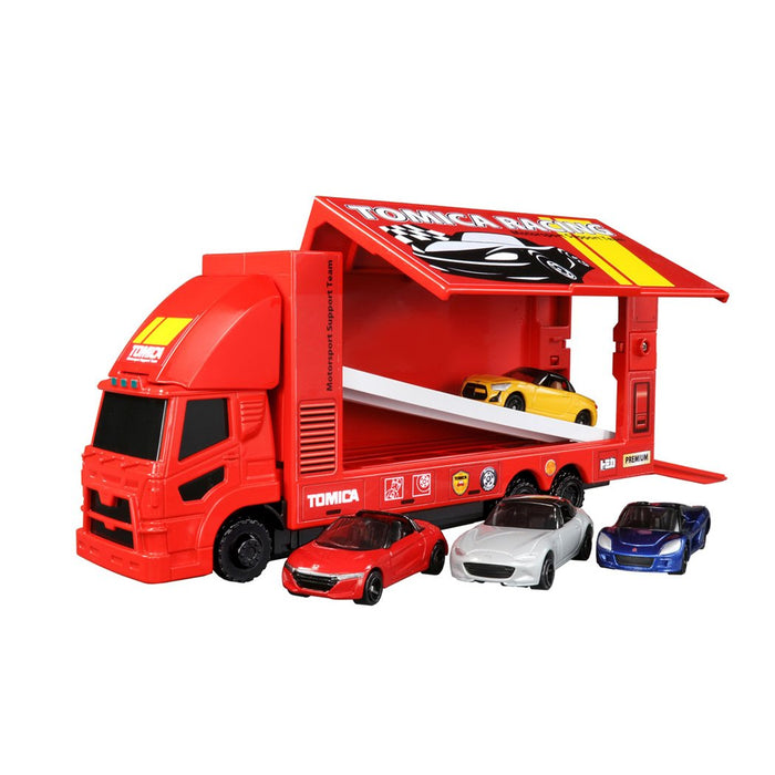 TAKARA TOMY Tomica Carry & Play Tomica Racing Transporter Set 883470- Japan Figure Store - #1 Bring To You The Best Japanese Goods