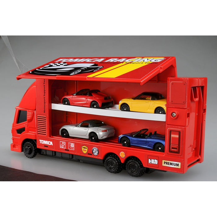 TAKARA TOMY Tomica Carry & Play Tomica Racing Transporter Set 883470- Japan Figure Store - #1 Bring To You The Best Japanese Goods