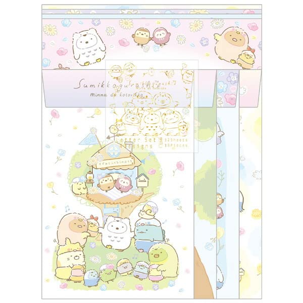 Lh75101 Sumikko Gurashi Minna De Kotorikko Letter Set- Japan Figure Store - #1 Bring To You The Best Japanese Goods