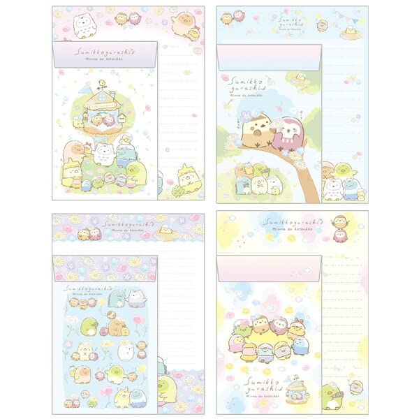 Lh75101 Sumikko Gurashi Minna De Kotorikko Letter Set- Japan Figure Store - #1 Bring To You The Best Japanese Goods