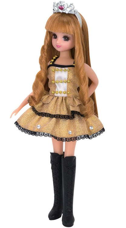 TAKARA TOMY Licca Doll Dress Set Diamond Queen Gold Doll Not Included 813323- Japan Figure Store - #1 Bring To You The Best Japanese Goods