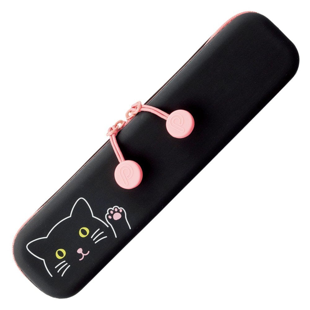 3-Pack Lihit Lab Slim Zipper Pouch Punilabo Kuroneko A-7717-3 Japan- Japan Figure Store - #1 Bring To You The Best Japanese Goods