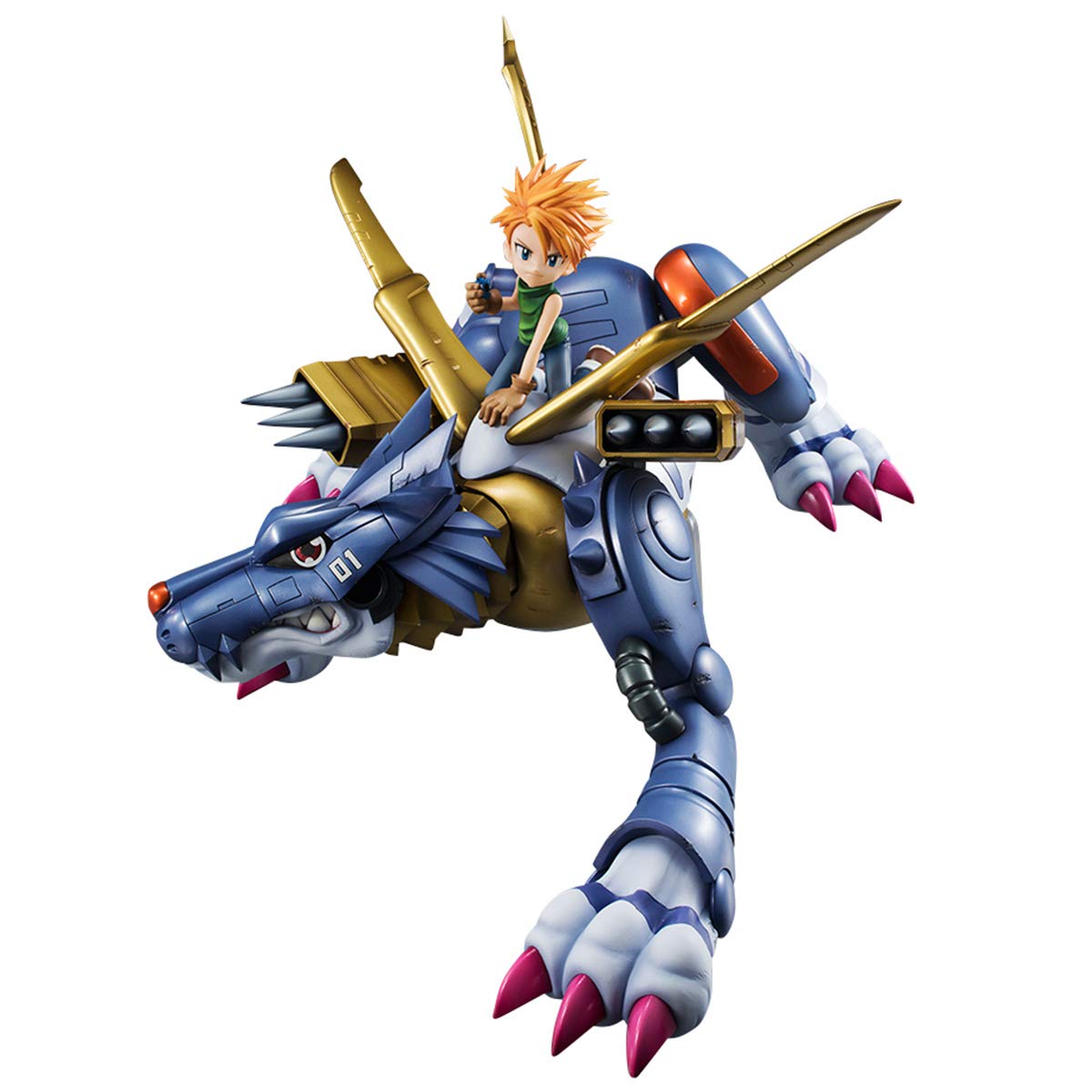 Megahouse Japan Limited Release Digimon Adventure Metal Garurumon & Yamato Ishida Figure- Japan Figure Store - #1 Bring To You The Best Japanese Goods