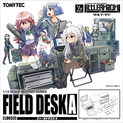 TOMYTEC Ld033 Military Series 1/12 Little Armory Field Desk A Plastic Model- Japan Figure Store - #1 Bring To You The Best Japanese Goods