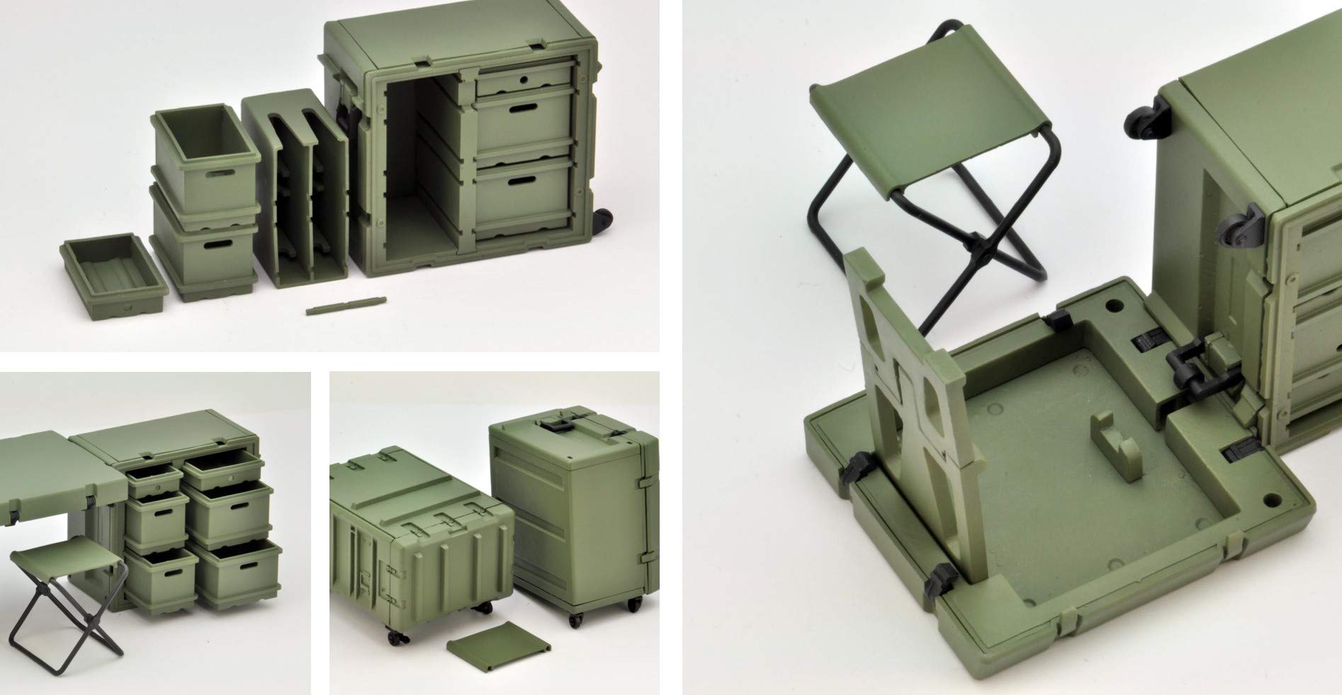 TOMYTEC Ld033 Military Series 1/12 Little Armory Field Desk A Plastic Model- Japan Figure Store - #1 Bring To You The Best Japanese Goods