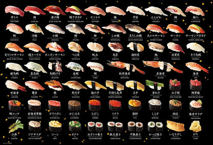 Beverly M81-624 Jigsaw Puzzle Types Of Sushi (1000 S-Pieces) Food Jigsaw Puzzle- Japan Figure Store - #1 Bring To You The Best Japanese Goods