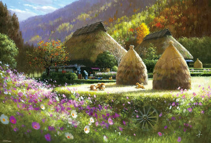 BEVERLY - 31-535 Jigsaw Puzzle Traditional Japan & Puppies By Taku Nagaoka - 1000 Pieces- Japan Figure Store - #1 Bring To You The Best Japanese Goods