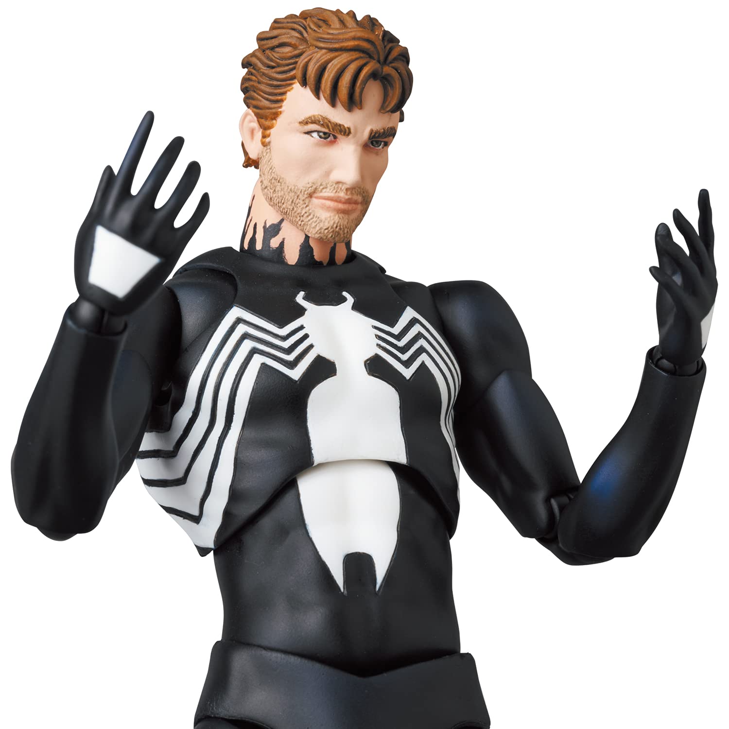 MEDICOM Mafex Spider-Man Black Costume Comic Ver. Figure- Japan Figure Store - #1 Bring To You The Best Japanese Goods