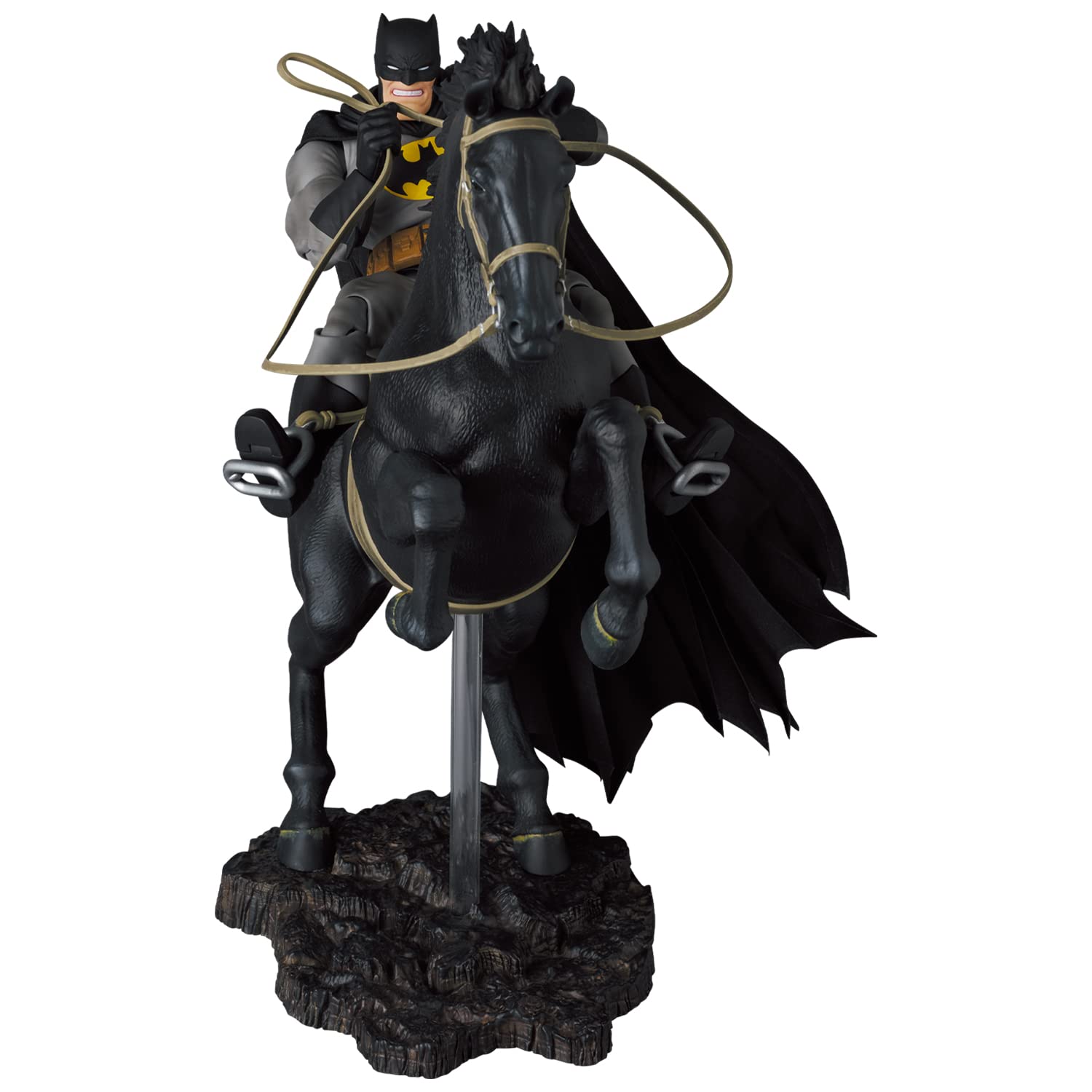 Medicom Toy Mafex No.205 Batman & Horse Dark Knight Returns Action Figure 250Mm Non-Scale Japan- Japan Figure Store - #1 Bring To You The Best Japanese Goods