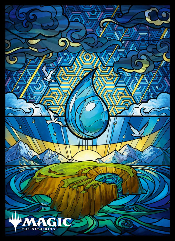 Card Sleeves Dominaria United Island Stained Glass Mtgs 238 Magic The Gathering- Japan Figure Store - #1 Bring To You The Best Japanese Goods