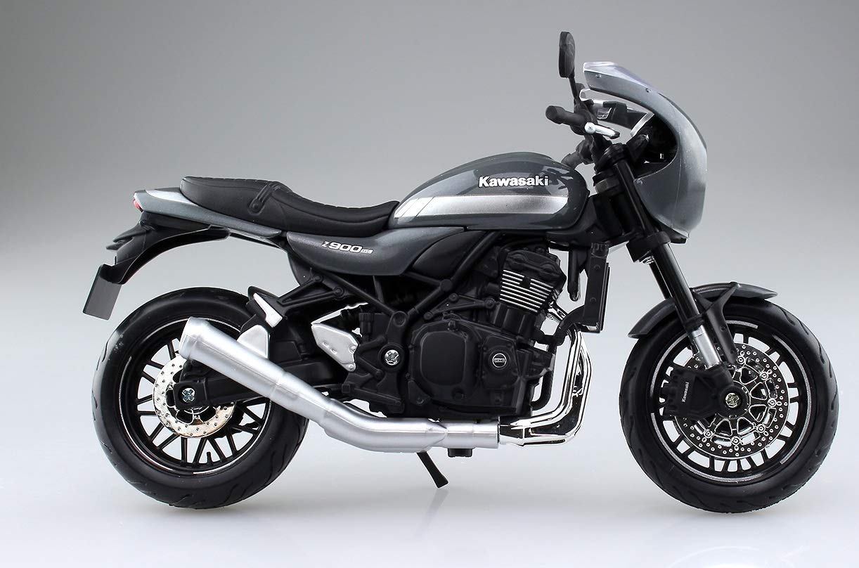 AOSHIMA Skynet 05047 Kawasaki Z900Rs Metallic Cafe Pearl Storm Gray 1/12 Scale Finished Model- Japan Figure Store - #1 Bring To You The Best Japanese Goods