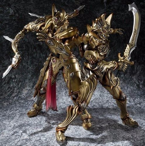 Makai Kadou Flame Sword Knight Zen & Sky Bow Knight Gai Gold Color Ver Bandai- Japan Figure Store - #1 Bring To You The Best Japanese Goods
