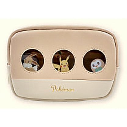 Marimocraft Pokemon Pvc Series Box Pouch Beige Japan W17Xh12Xd4.5Cm Pkm-754- Japan Figure Store - #1 Bring To You The Best Japanese Goods