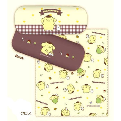 Marimocraft Sanrio Friends Series Glasses Case Pompompurin Japan W16Xh6Xd4Cm Srtz-089- Japan Figure Store - #1 Bring To You The Best Japanese Goods
