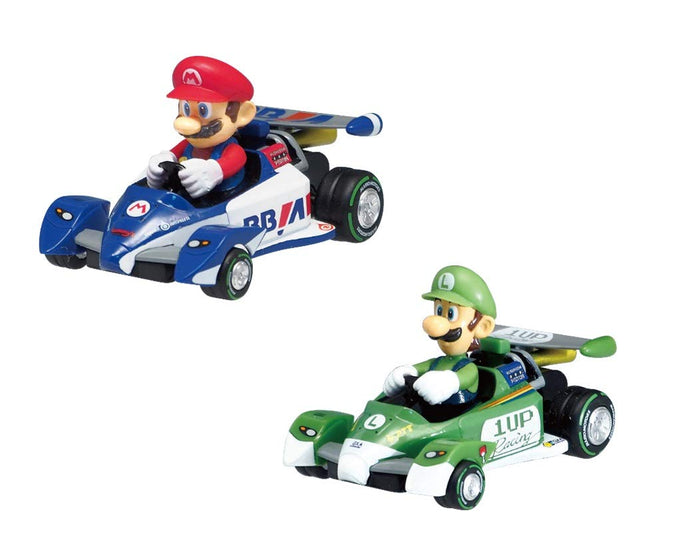 Kyosho Mario Kart Circuit Pullback Racer Set Mario & Luigi- Japan Figure Store - #1 Bring To You The Best Japanese Goods