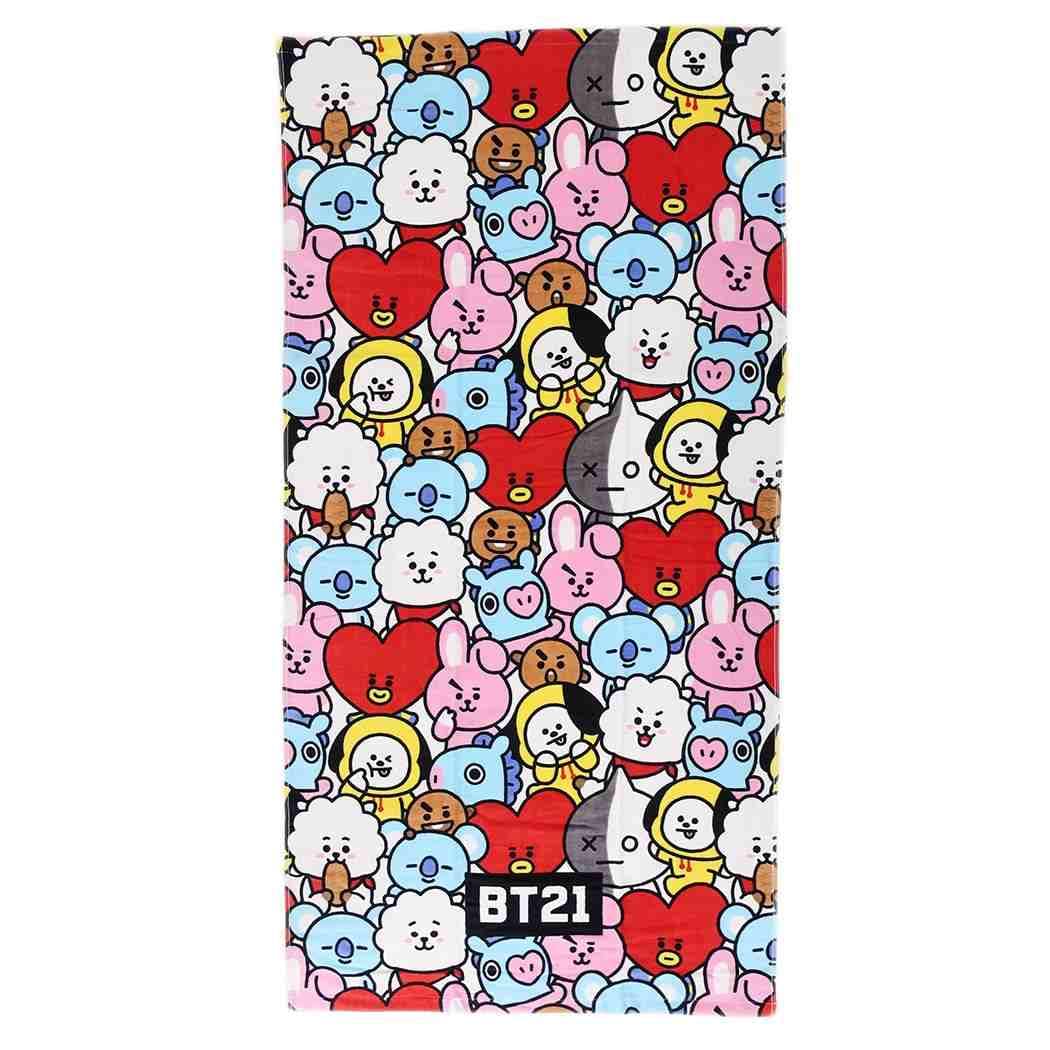 MARUSHIN Bt21 Leisure Bath Towel 'Let'S Dance'- Japan Figure Store - #1 Bring To You The Best Japanese Goods