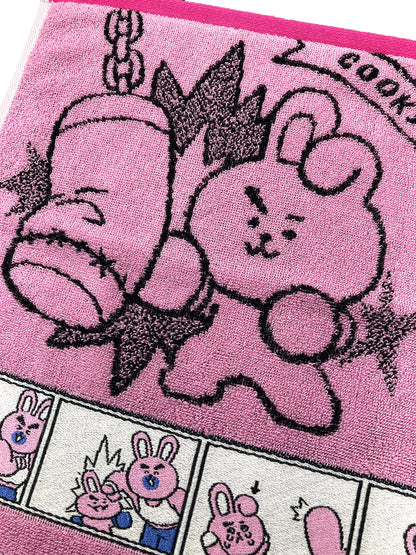 MARUSHIN - Bt21 Wash Towel 'Comic Cooky'- Japan Figure Store - #1 Bring To You The Best Japanese Goods