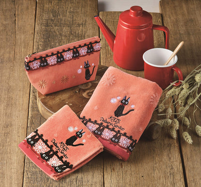 MARUSHIN - Studio Ghibli Mini Towel Kiki'S Delivery Service Lace Jiji- Japan Figure Store - #1 Bring To You The Best Japanese Goods