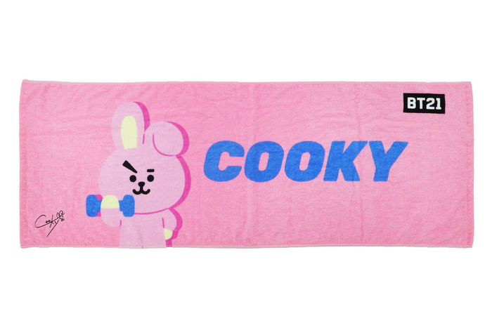 MARUSHIN Bt21 Sports Towel 'Cheer Cooky'- Japan Figure Store - #1 Bring To You The Best Japanese Goods