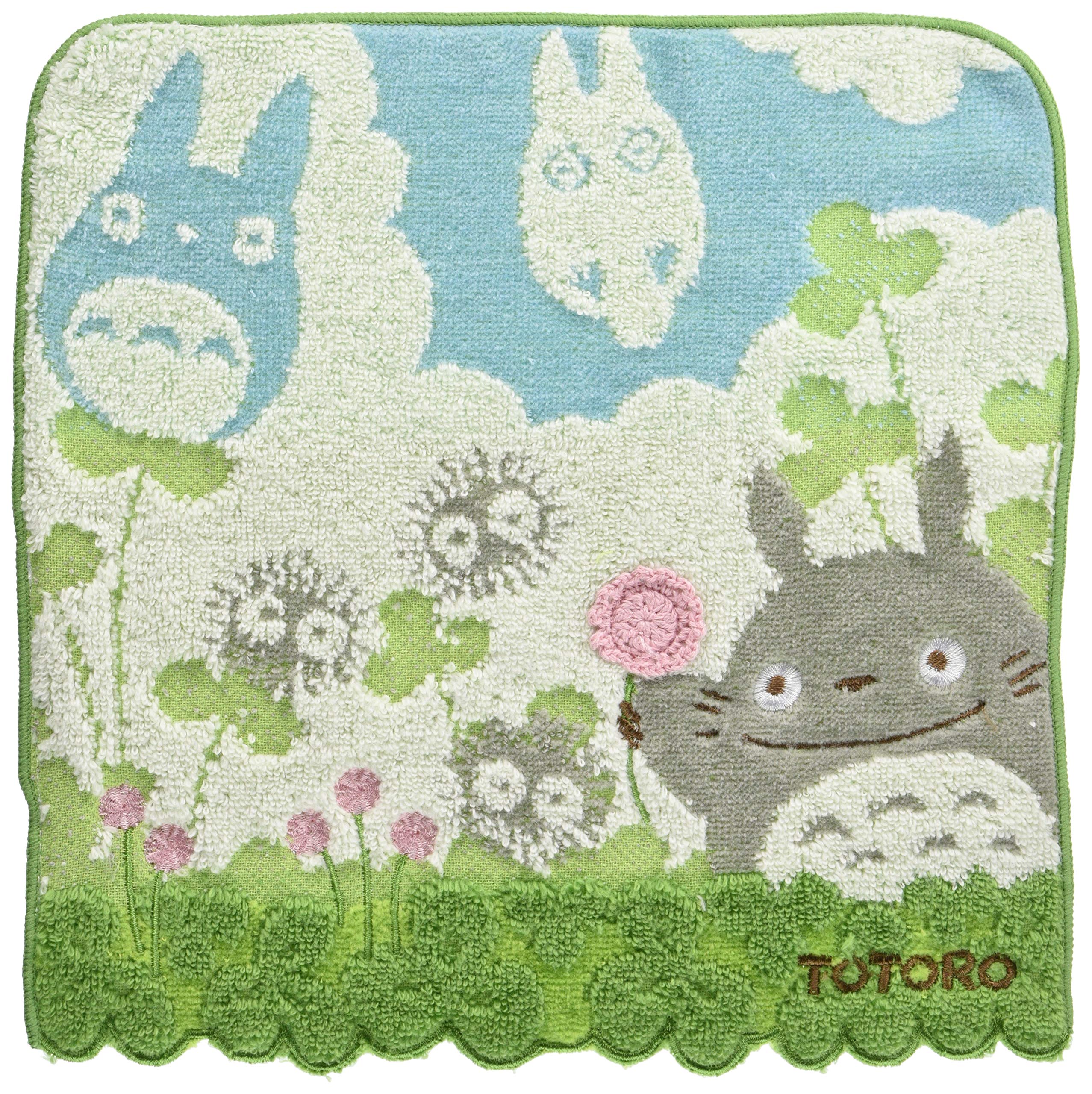 Marushin 1005009200 Hand Towel Ghibli My Neighbor Totoro 24X24Cm Michigusa 100% Cotton- Japan Figure Store - #1 Bring To You The Best Japanese Goods