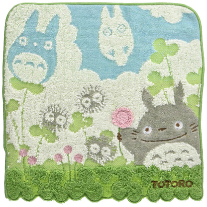 Marushin 1005009200 Hand Towel Ghibli My Neighbor Totoro 24X24Cm Michigusa 100% Cotton- Japan Figure Store - #1 Bring To You The Best Japanese Goods