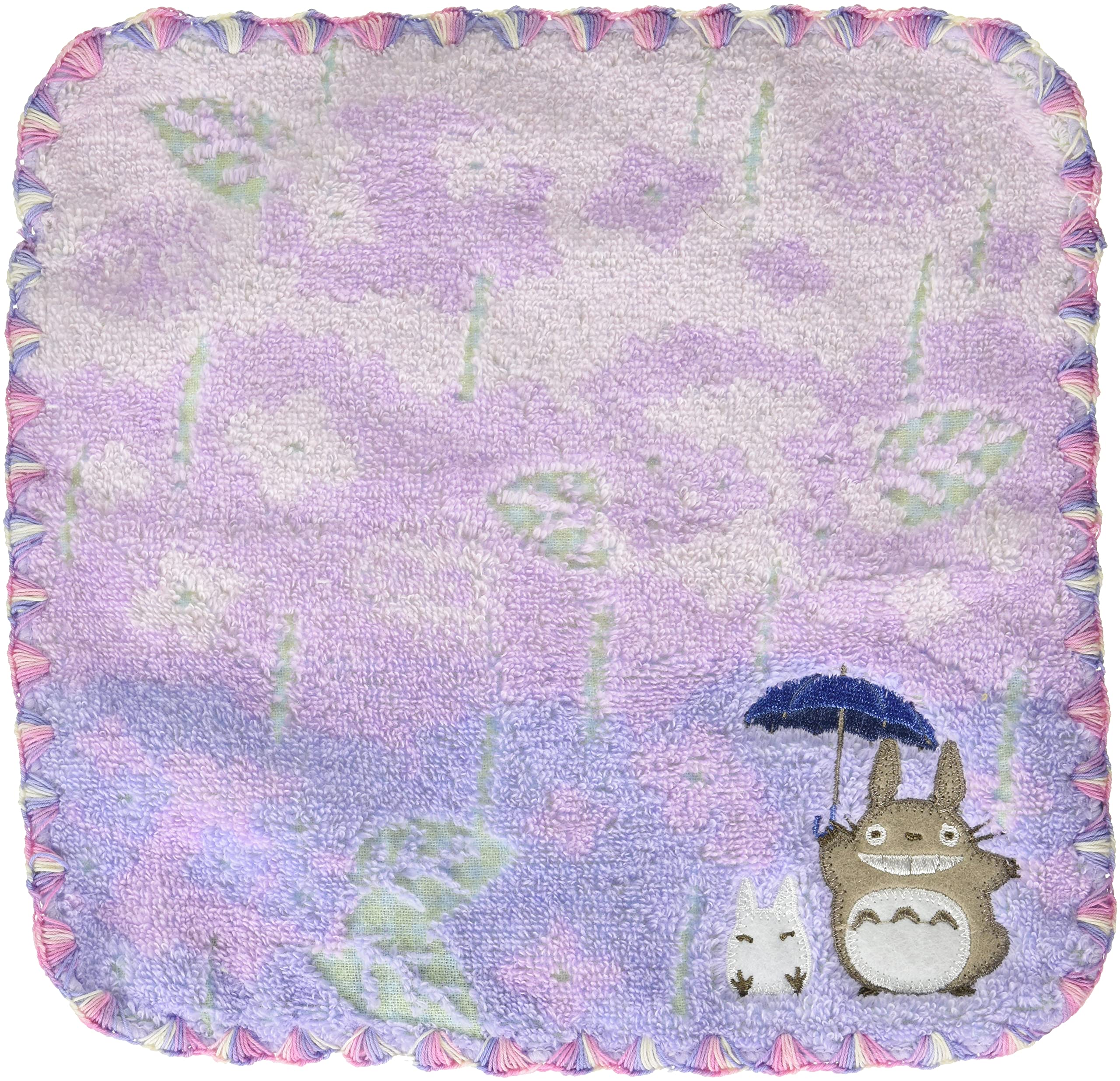 Marushin Hand Towel Ghibli My Neighbor Totoro 25X25Cm Hydrangea Field 100% Cotton 1005009300- Japan Figure Store - #1 Bring To You The Best Japanese Goods
