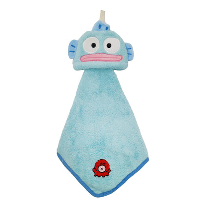 Marushin Loop Towel Micro Material Sanrio Characters Mascot Hangyodon 3065015200 10.3x16.3cm 25x25cm- Japan Figure Store - #1 Bring To You The Best Japanese Goods
