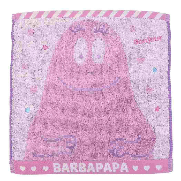 MARUSHIN Barbapapa Mini Towel 'Bonjour Barbapapa'- Japan Figure Store - #1 Bring To You The Best Japanese Goods