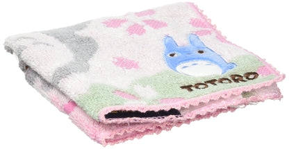 MARUSHIN Studio Ghibli My Neighbor Totoro 'Cherry Blossoms' Mini Towel- Japan Figure Store - #1 Bring To You The Best Japanese Goods