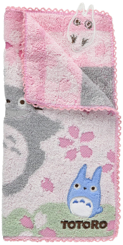 MARUSHIN Studio Ghibli My Neighbor Totoro 'Cherry Blossoms' Mini Towel- Japan Figure Store - #1 Bring To You The Best Japanese Goods