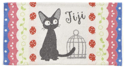MARUSHIN Studio Ghibli Towel Pillowcase Kiki'S Delivery Service 'Jiji And Strawberry'- Japan Figure Store - #1 Bring To You The Best Japanese Goods