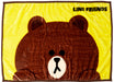 MARUSHIN Line Friends Blanket Happy Brown- Japan Figure Store - #1 Bring To You The Best Japanese Goods