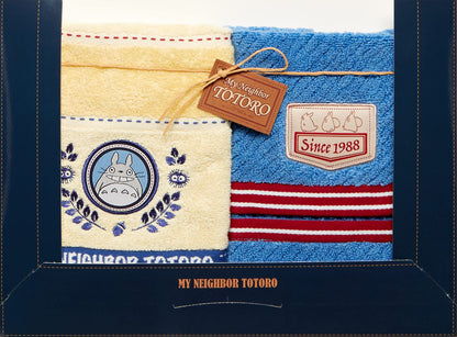 Towel Gift Set Denim Stitch Wt1P Ft1P My Neighbor Totoro- Japan Figure Store - #1 Bring To You The Best Japanese Goods