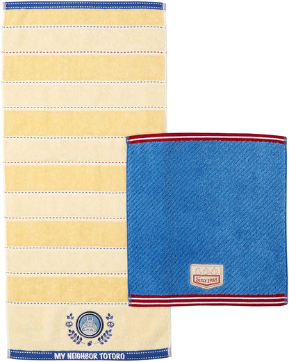 Towel Gift Set Denim Stitch Wt1P Ft1P My Neighbor Totoro- Japan Figure Store - #1 Bring To You The Best Japanese Goods