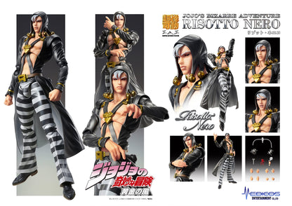 Medicos Super Figure Action Jojo&S Bizarre Adventure Part 5 Risotto Neero Approx. 160Mm Pvc Abs Nylon Painted Action Figure- Japan Figure Store - #1 Bring To You The Best Japanese Goods