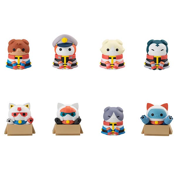 Mega Cat Project Mobile Suit Gundam Mobile Suit Nyandam It&S The Earth Federation Forces Meow! Box With 8 Pieces- Japan Figure Store - #1 Bring To You The Best Japanese Goods