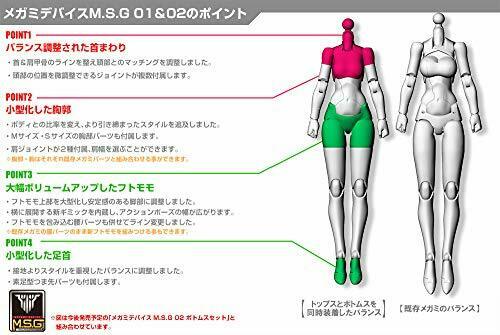 Megami Device M.s.g 01 Tops Set Skin Color B Plastic Model- Japan Figure Store - #1 Bring To You The Best Japanese Goods