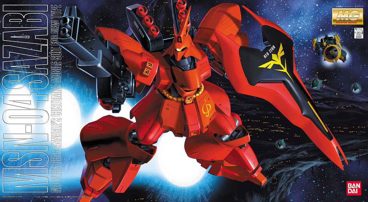 Mg 1/100 Neo Zeon Newtype Mobile Suit Msn-04 Sazabi (Mobile Suit Gundam: Char&S Counterattack)- Japan Figure Store - #1 Bring To You The Best Japanese Goods